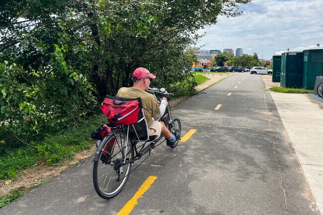 Enjoy a nice bike ride on one of the trails located around Arlandria.