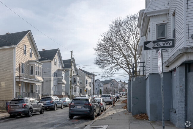 Many streets in the Corky Row neighborhood are one way.