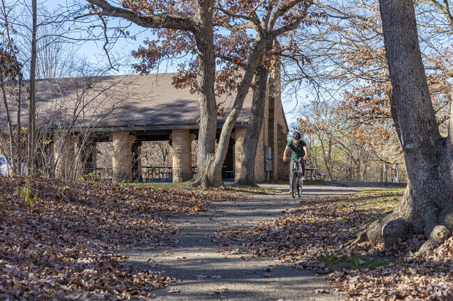Hoyt Park offers biking trails just northeast of Sunset Hills.