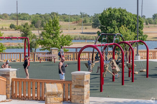 Elmer Thomas Park Playground has a well maintained play set for kids to enjoy anytime.