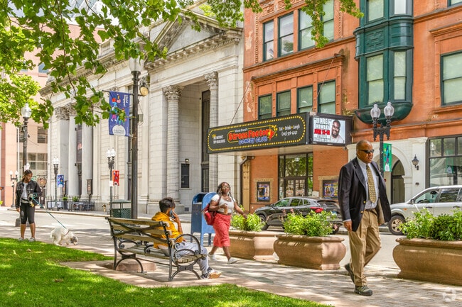 Enjoy stand-up comedy at Vinnie Brand's Stress Factory Comedy Club in Downtown Bridgeport.