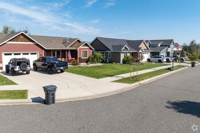 Rows of newly built homes in King Arthur Park.