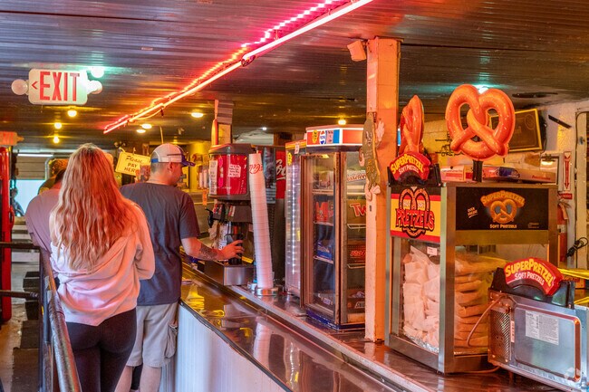 Georgetown residents grab a snack before the Drive-In show.
