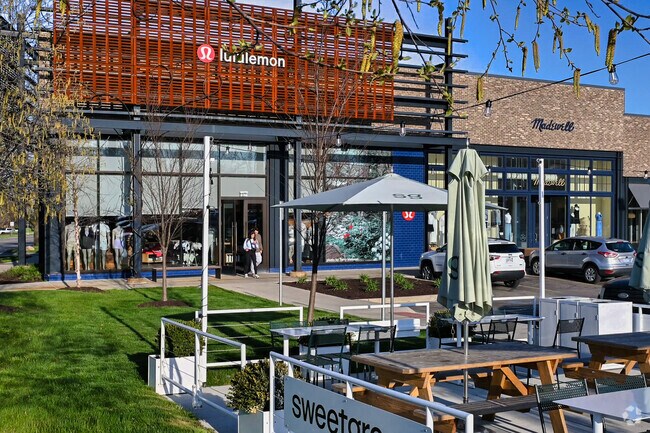 There are several upscale retail centers located near Tuomy Hills.