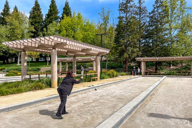 The Bocce Ball Court at Sycamore Valley Park Is a Popular Destination for Park Visitors.