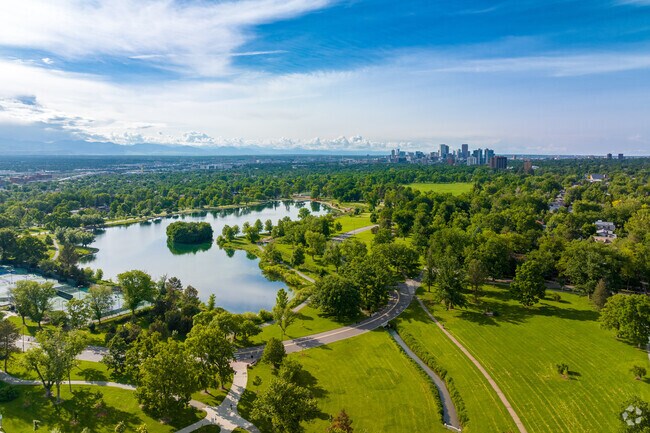 Wash Park is one of Denver's largest parks, just blocks away from Cory-Merrill.