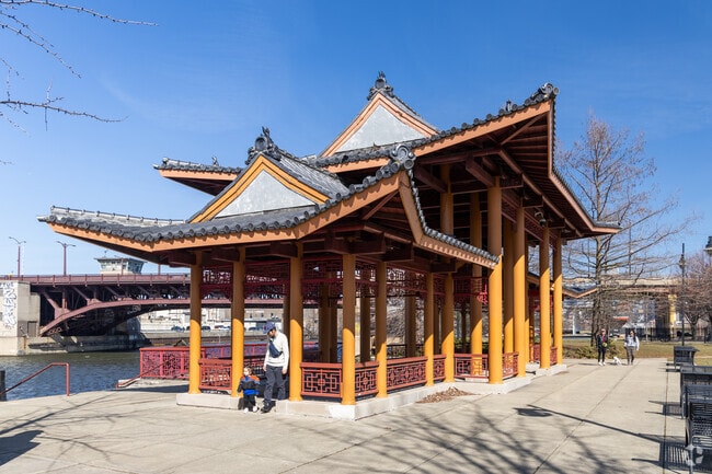 Chinatown is known for its riverside Ping Tom Park.