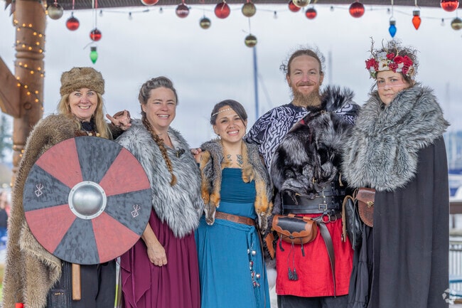Poulsbo locals are ready for Julefest in Poulsbo WA.
