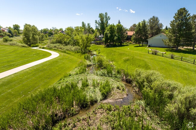 You will find a small creek running through Pioneer Park.