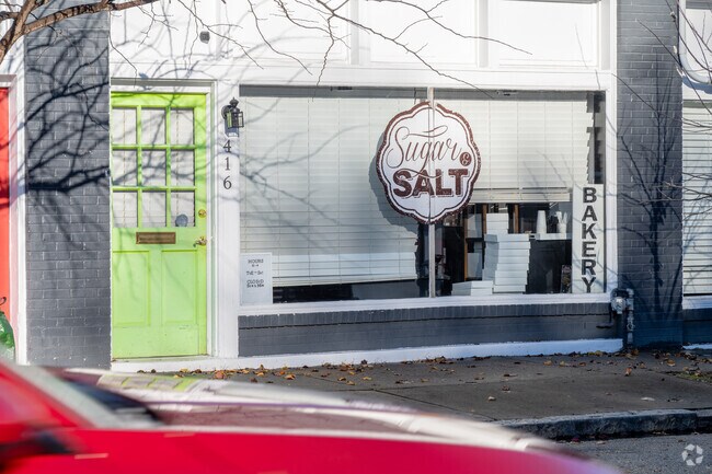 Locals enjoy Sugar & Salt Bakery, where you’ll find cases of freshly baked pastries and tarts.
