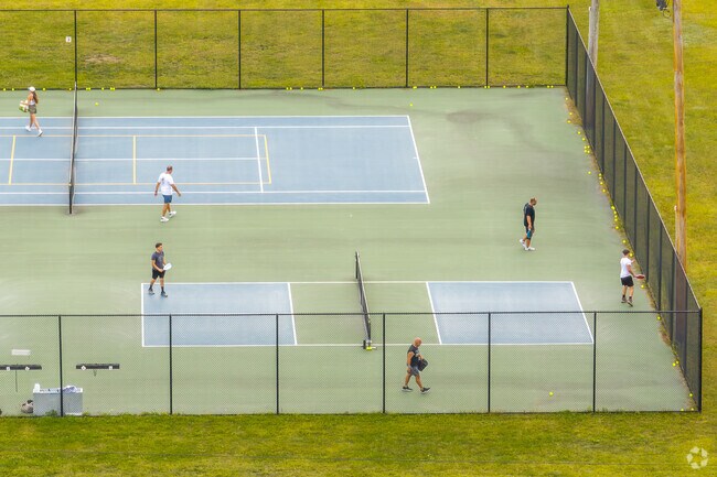 Residents can play both tennis and pickleball at Airport Park.