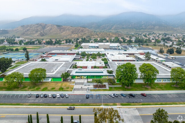 Cajon High School is located near the picturesque mountains of San Bernardino.