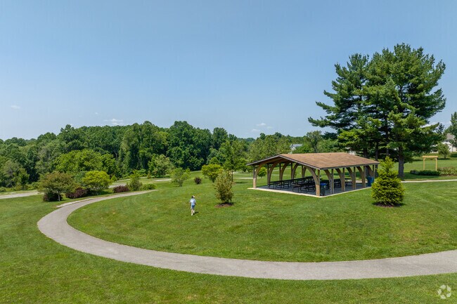 The pavilion at East Fallowfield Community Park is a great place for a picnic.