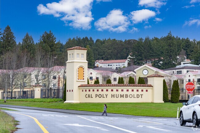 Cal Poly Humboldt State College is walking distance from Downtown-Uniontown.