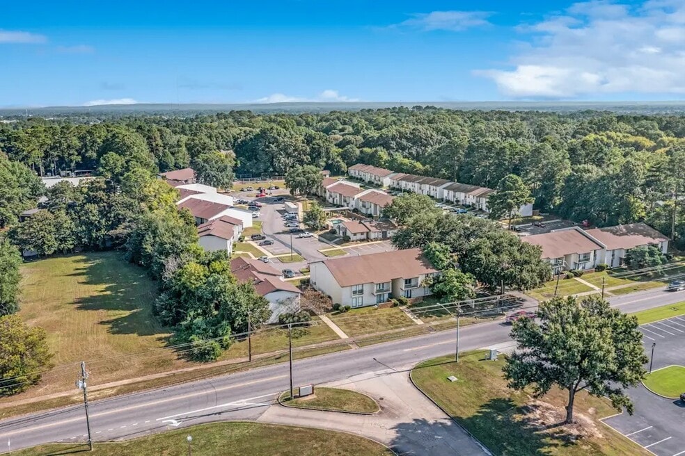 Drone photo of property