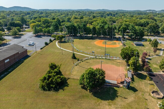 Crieve Hall Elementary School has a softball and baseball diamond for games in Crieve Hall.