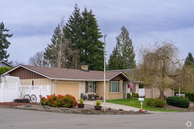Establishe mid-century rancher homes sit on larger lots with room for your RV.