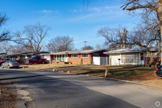 Hathaway Manor is full of homes with large front yards and mature trees.