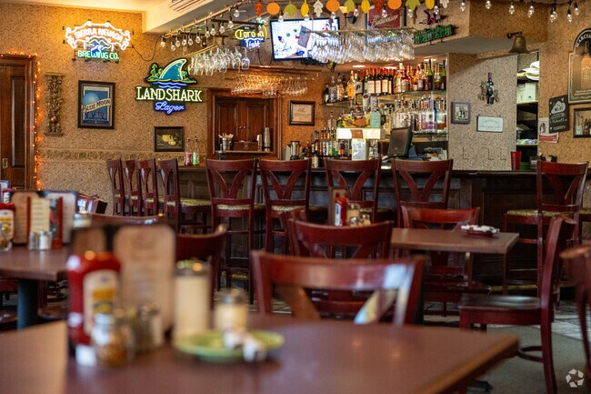 Marciano's, near Newfield, has a full bar and plenty of indoor dining options.