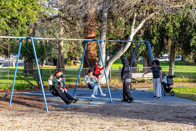Swinging into endless laughter and friendship at Mosswood Playground in Pill Hill.