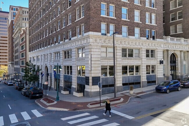 Board of Trade Lofts have penthouse homes on upper-floors of this historic building.