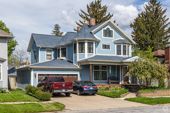 Victorian homes are located in the preserved historic districts of La Porte.