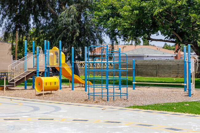 Kids enjoy recess on the playground at Thomas Jefferson Elementary.