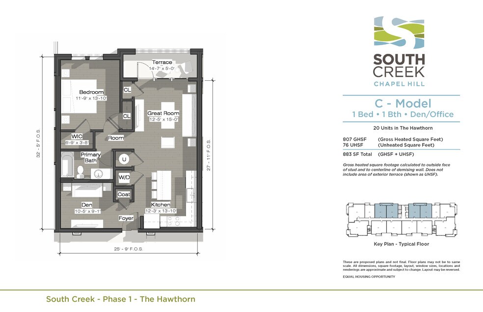 South Creek, C Model - The Hawthorn Plan unit 37930175, Chapel Hill, NC 27517 - photo 1