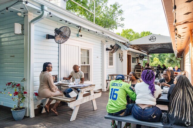 Orange Park residents enjoy the weather and fresh seafood at OP Fish House and Oyster Bar.