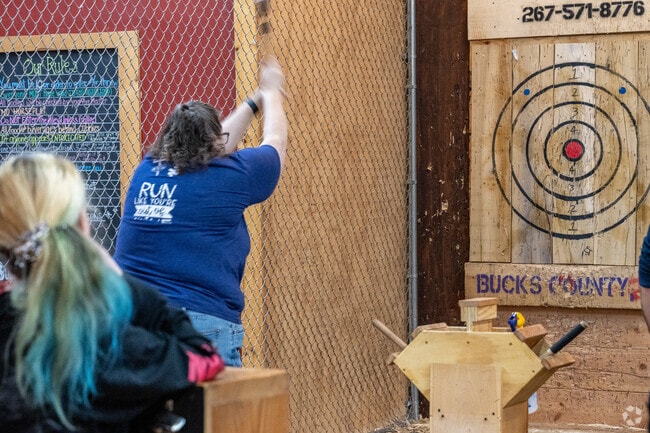 Let those axes fly at Bury The Hatchet in Somerton.