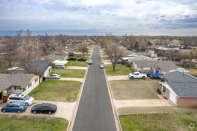 Hillcrest streets feature spacious yards and well-kept homes.