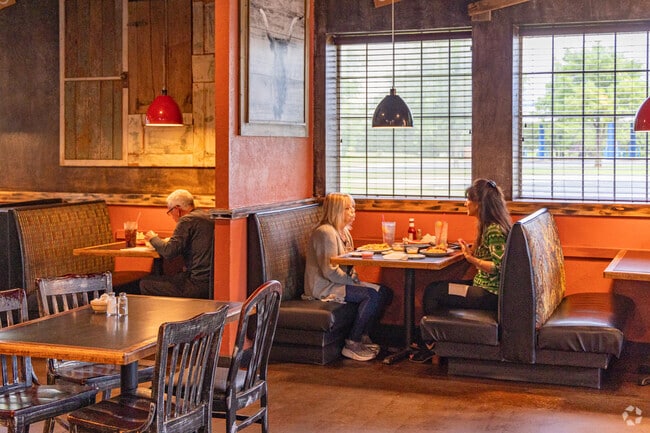 Have lunch alone or meet up with an old friend at Los Vaqueros in Wild Mustang.