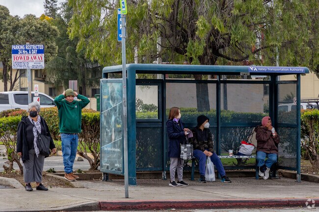 Bus stop on Senter Road in Edenvale.