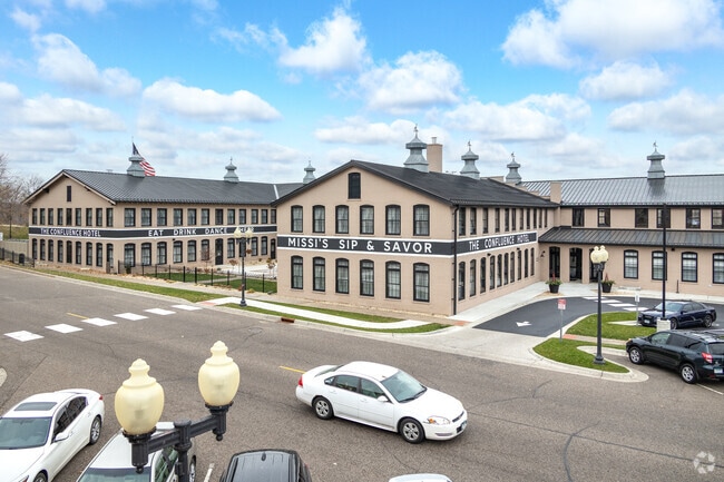 The Confluence was converted from a 20th-century factory and houses Missi's Sip & Savor.