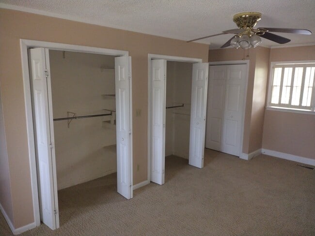Master bedroom west closets