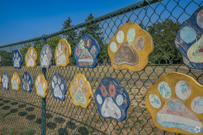 Student art at McKinley Elementary School in Beaverton, Oregon.