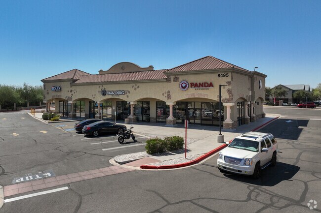 Residents of Sossaman Estates have access to chain restaurants just outside of the gated community.