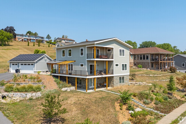 Large Contemporary style homes can be found on the residential streets of Park View.