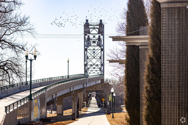 Yhe Meridian Bridge is Yankton's oldest standing bridge over the Missouri river.