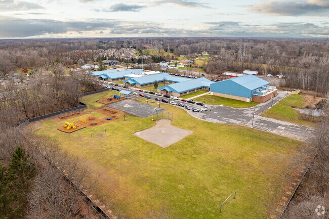 A modest set of athletic fields can be found behind Brown Elementary School.