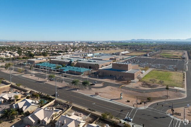 Highland High School is located on Guadalupe Road in in Gilbert.