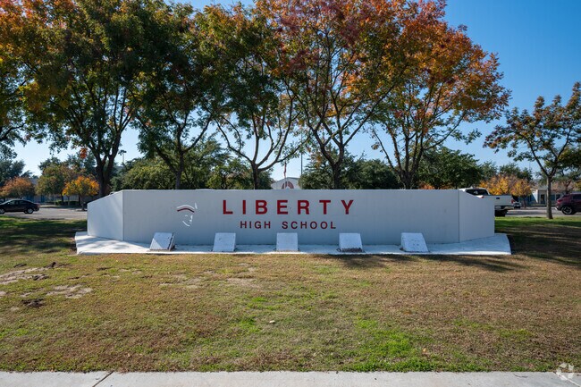 Liberty High School is home of the Patriots and serves 9th-12th Grades.