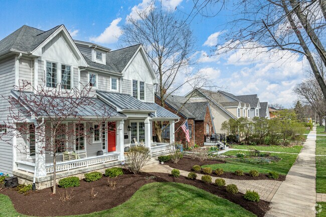 Many updated modern traditional homes can be found throughout North Downtown Naperville.