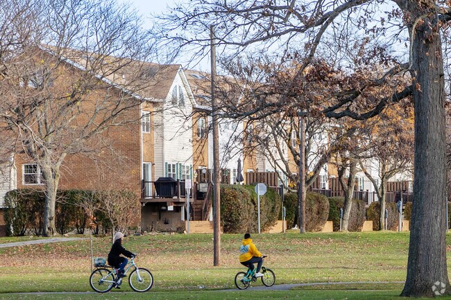 Many residents of Valley Stream ride their bikes through the Village Green Park.