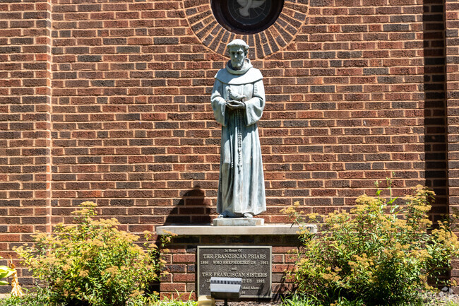 There is a statue of St Lawrence in the garden next to the church for the kids to enjoy.