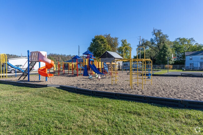 The playground area at the Commons Park in Burlington, OH.