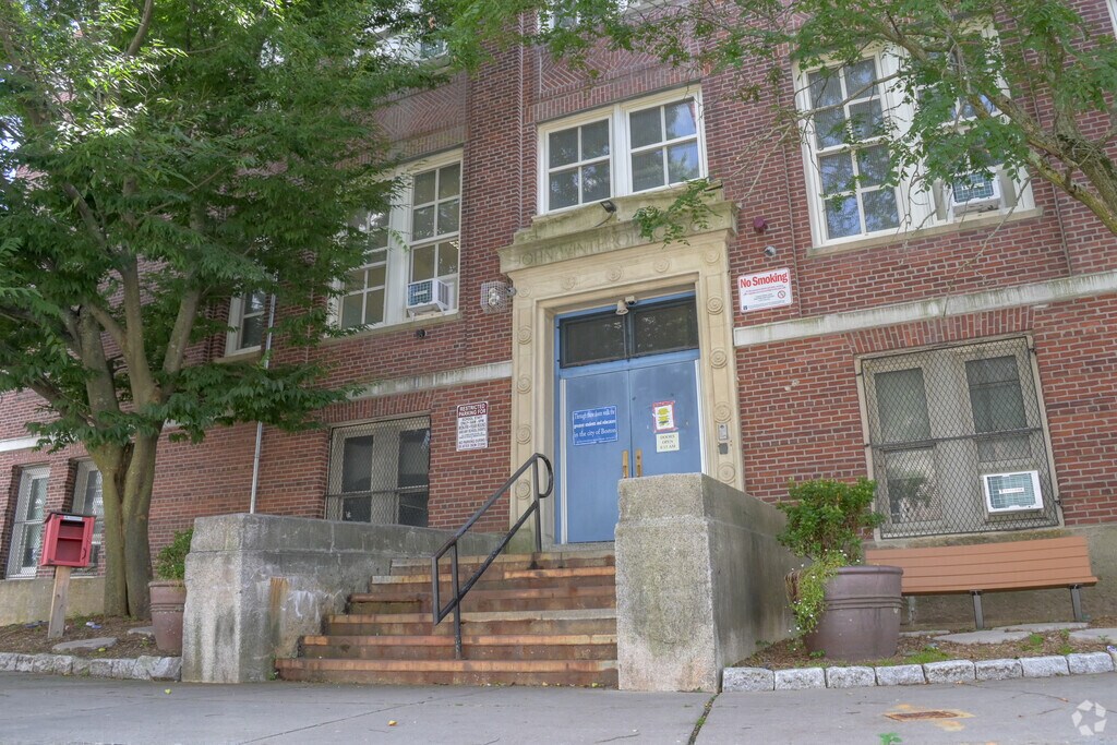 John Winthrop Elementary School is located in the Grove Hall neighborhood of Boston.
