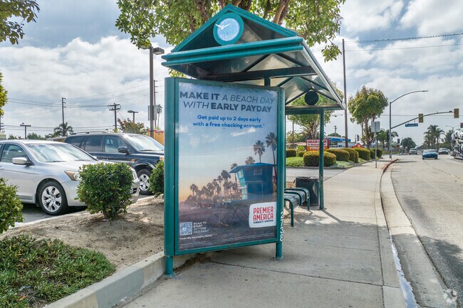 There many bus stops in Sierra Linda.