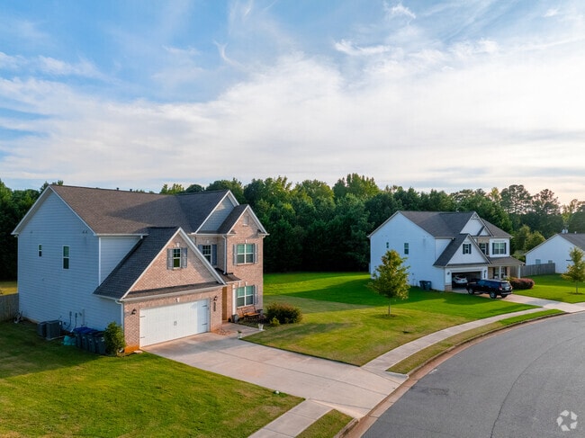 Brick contemporary homes in Bogart were built in the early 2000s.