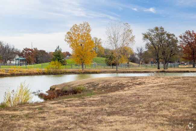 Harrison Park offers scenic views.